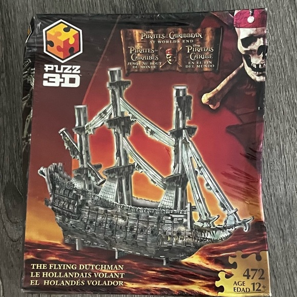 Puzz 3D Pirates of the Caribbean The Flying Dutchman Puzzle - Gray - Picture 1 of 3